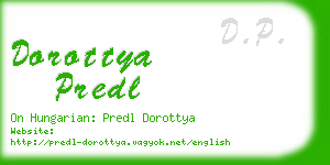 dorottya predl business card